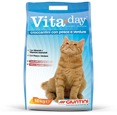 Vitaday croccantini gatto al pesce Mangime completo per gatti con pesce e verdure. 1pz x 10kg
