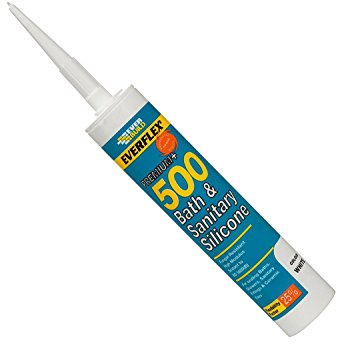 Everbuild 500CL Bath and Sanitary Silicone Sealant 500 310 ml - Clear (6)