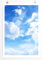Sinus Art Kunst und Deko Poster - Landschaftsfotografie – Himmel mit kleinen Wolken und Sonnenschein- Fotodruck in gestochen scharfer Qualität
