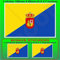 GRAN CANARIA Flagge KANARISCHE INSELN Spanien, Kanarische Inseln, Spanisch 100mm Auto & Motorrad Aufkleber, Vinyl Sticker x1+2 BONUS