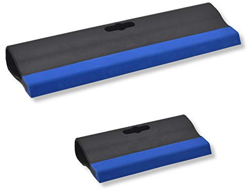 DEWEPRO® - Set di 2 gomme per fughe con manico in plastica, larghezza: 145 mm e 245 mm, spatola per fughe, spatola in gomma