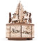Wood Trick Spieluhr Santa´s Carousel Bausatz- Carol of The Bells Schöne Melodie - Sehr robust und ökologisch - Rotierend - 3D Holzpuzzle