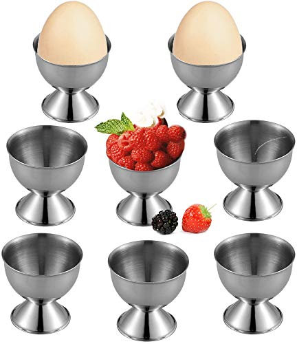 Schneespitze 8 Pièces Coquetiers en Acier Inoxydable,Coquetier Set,Outil De Cuisine en Acier Inoxydable-pour Les Cuisines, Restaurants,Magasins De Desserts,HôTels