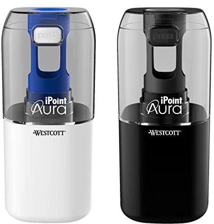 Westcott Pencil Sharpener, Plastic Metal, Assorted, Aura