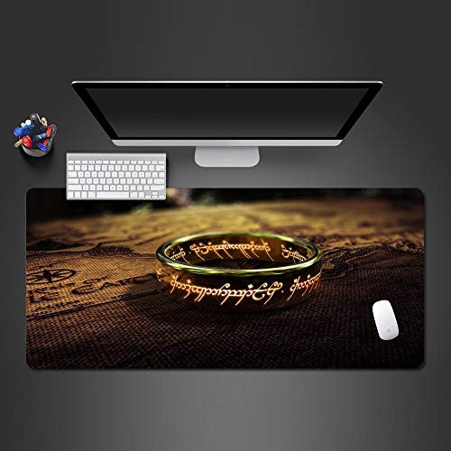 WeTTao Pad Herr der Ringe Film 900x400mm Speed Gaming Mauspad Tischunterlage Large Size verbessert Präzision und Geschwindigkeit Welt von Warcraft Große Mouse Pad WOW Lich König Gamer Matte Computer M