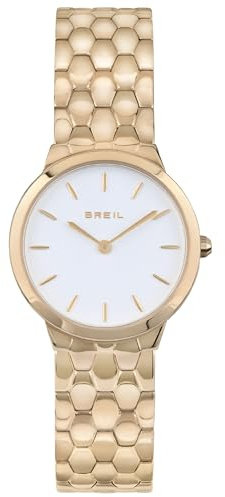 Breil Orologio TW1901 DONNA BLUNT quadrante MONO-COLORE BIANCO movimento SOLO TEMPO - 2 LANCETTE QUARZO e BRACCIALE ACCIAIO COLORATO ORO