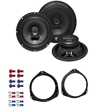 Hifonics VX 62 Lautsprecher mit Einbauset passend für Opel Corsa D ab 2006 Türen vorne 360 Watt 165mm 2 Wege Koax