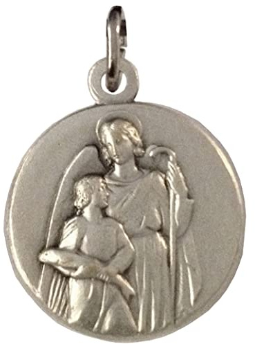 I G J Medaille des heiligen Erzengels Raphael - Die Medaillen der Schutzheiligen -100% Made in Italy