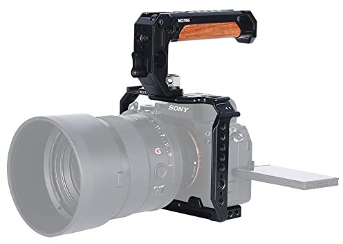 NICEYRIG A7 IV Kamerakäfig-Set aus Aluminiumlegierung, Video-Rig mit Griff Oben für Sony Alpha 7 IV/Alpha 7S III