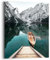 REINDERS Wandbild, Berg See, Wohnzimmer, Bilder, Wanddeko, Room Decor, MDF, Grün, 50x40cm