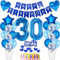 deko 30. geburtstag Mann deko blau ballon 30. geburtstag deko Mann Tortendeko 30 Geburtstag dekoration Mann geburtstagsdeko 30 jahre Mann Junge kuchen deko 30 geburtstags luftballon 30 deko Männer
