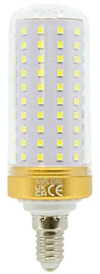G.W.S® E14 Small Edison Screw LED Corn Bulb, 20W 3380Lms Neutral White 4000K, 360° Beam Angle