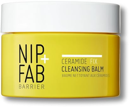 Nip + Fab Ceramid Fix Reinigungsbalsam – Pflegender Make-up-Entferner und Gesichtsreiniger mit Ceramid-Komplex, Squalan & Süßmandelöl – Feuchtigkeitsspendende Reinigung für empfindliche Haut, 75 ml