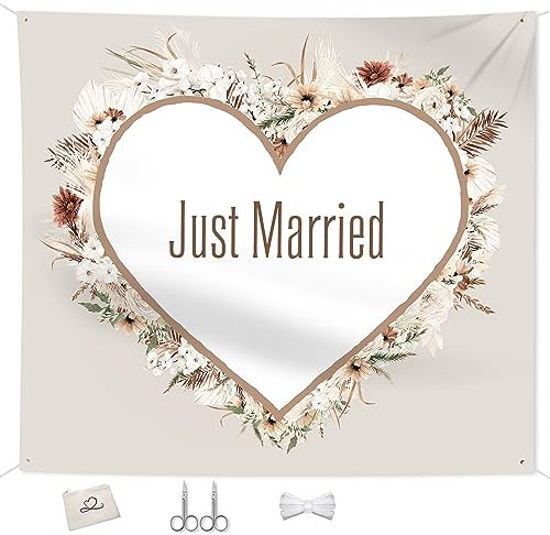 Hochzeitsherz zum Ausschneiden, Hochzeitsgeschenke für Brautpaar, 200x180cm, Bettlaken mit Herz Hochzeit, Hochzeit Bettlaken Hochzeitsspiele, Standesamt Überraschung, 2 Scheren & Aufbewahrungstasche