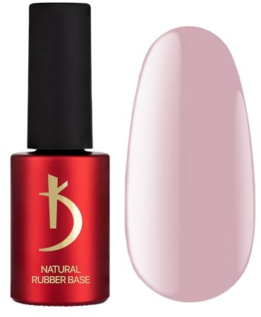 K Professional - Natural Rubber Base Gel - Pink - Base Coat UV LED -15ml- Unterlack - Nagellack - Rosa Nackt Farben - Gel Nägel Lang Anhaltende - UV Nagellack