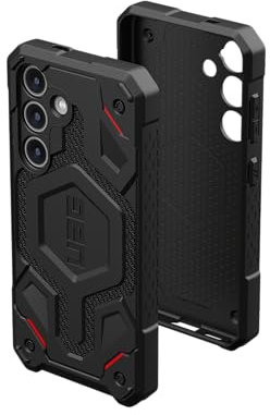 URBAN ARMOR GEAR UAG Schutzhülle für Samsung Galaxy S24, 15,7 cm (6,2 Zoll), Monarch Pro Kevlar, schwarz, magnetisch, robust, militärisch, sturzsicher, stoßfest, rutschfest, Schutzhülle