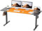 ERGOMAKER Elektrischer Höhenverstellbarer Schreibtisch 170x60cm (66.9x23.6), Höhenverstellbarer Tisch mit Spleißplatte (Schwarzes Gestell + Schwarze, Kirsche Tischplatte)