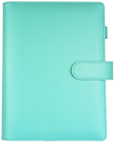 WITHYU A5 Binder, 6 Ring A5 Ringbuch Kunstleder, Ringbuch Nachfüllbar (ohne Innenseitenpapier), Ringordner, Haushaltsordner, Notizbuch für Organizing Planner Nachfüllseiten