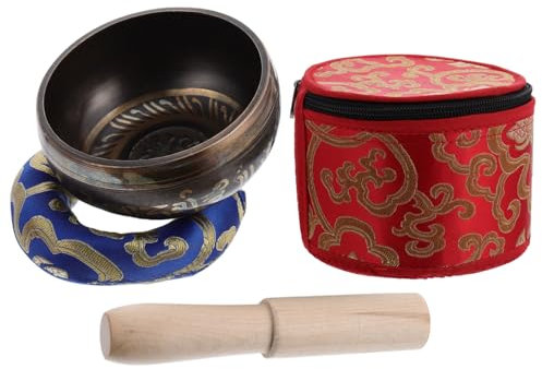 BESTonZON Cuencos Para Cuenco De Canto Con Martillo y Cojín De Almacenamiento Para Yoga y Relajación Diámetro