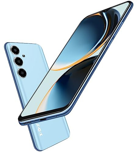 XGODY Smartphone Ohne Vertrag, V50 Neu Handy Günstig 4GB+64GB 256GB Erweiterbar, 4G Quad Core Android 10 Handy mit 4500mAh und 6.52'' Display, 13MP+5MP, GPS Face ID Dual SIM GPS Handy(Blau)
