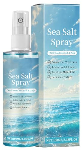 Sea Salt Spray | Meersalzspray Für Die Haare 100 Ml Meersalz Spray Für Haare | Natürliches Texturierungsspray | Volumen-Booster Für Ein Volleres Haargefühl Mit Starkem Halt