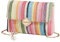 FFWTPY Sac a Main Femme Elégant Sacs à Bandoulière Tissés Pochette en Paille Soirée Embrayage Décontractée Bohème avec Chaîne Métal pour Fête Mariage Vacances