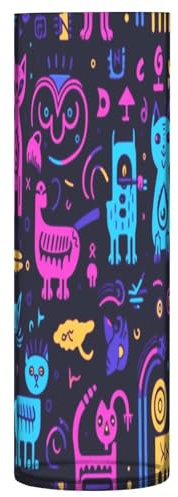 Blumenvase Katze und Eule, unzerbrechlich, dekorative moderne Vase, Kunststoffvase für Büro, Zuhause, Meeting