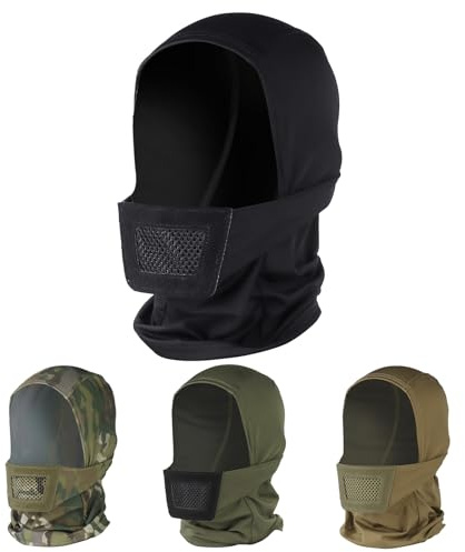 Qavctw taktische Balaclava Maske Vollgesicht Airsoft Maske mit Mesh Mundschutz Leicht atmungsaktiv für Airsoft Motorrad Snowboarding Outdoor Sports