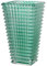 KAYLETIN Grand vase en verre vert en cristal moderne pour salon, chambre à coucher, table à manger, anniversaire, mariage, 28 cm