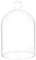 BENECREAT 12x16cm Glass Display Cloche, Clear Dustproof Dome with Bell, Glass Bell Cloche for Plants, Fairy Lights or Table Wedding Decor
