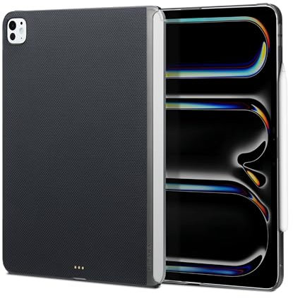 pitaka Hülle für iPad Pro 11 Zoll 2025/2024 (M5/M4) Magnetische Schutzhülle Kompatibel mit Magic Keyboard Ultradünn Tablet Hülle aus Aramidfaser [MagEZ Case 2] Schwarz/Grau