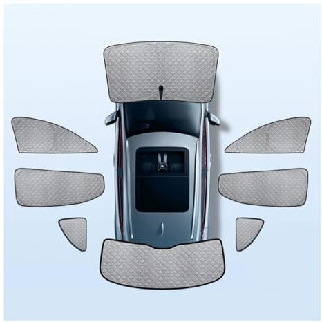 TXQDQSC Cortina Parasol de Oscurecimiento Total para BMW 5 Series E60 2003-2010, Accesorio Parasol de Coche con Bloqueo Total de Luz,A-8 Pieces for The Whole Car