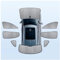 TXQDQSC Cortina Parasol de Oscurecimiento Total para BMW 5 Series E60 2003-2010, Accesorio Parasol de Coche con Bloqueo Total de Luz,A-8 Pieces for The Whole Car