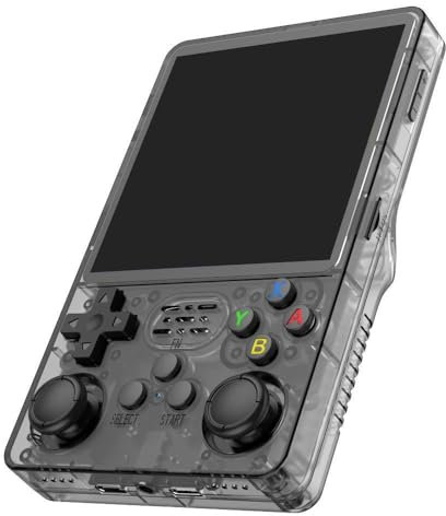 Console di gioco portatile retrò, console di gioco portatile per R36s Plus, console di gioco portatile open source (nero, 64 GB)