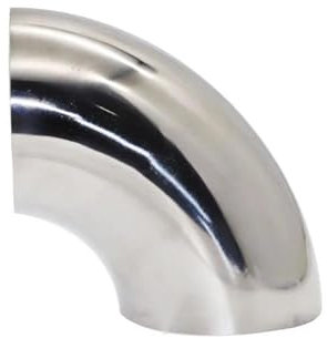 DZSDKHLFJ Tuyau D'Échappement Raccord Coudé À 90 Degrés en Acier Inoxydable 304, Raccord Soudé Universel pour Tuyau D'échappement De Voiture Et De Moto Pot D'Échappement Voiture(36MM-1.2MM)