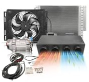 Treeligo Car Elektrische Klimaanlage 12 V, DC,Universelles elektrisches Klimaanlagen-Set für unter dem Armaturenbrett, Kit AC 12 V, AC 12 Volt, Universal-System für Auto, Wohnmobil, LKW