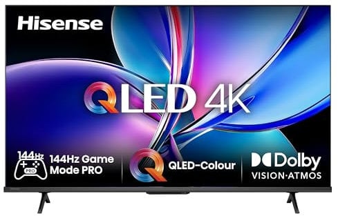 Hisense Smart TV QLED 50 4K 50E7Q PRO, Smart TV VIDAA U8, Dolby Vision IQ, HDR 10+ Adaptive, 144hz Game Mode PRO, Dolby Atmos, Alexa Built-in, VIDAA Voice, Tuner DVB-T2/S2 HEVC 10, lativù 4K