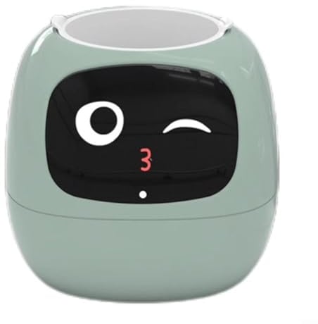 MoSundi Smart Indoor Pflanztopf mit integriertem Sensorsystem für automatisierte Bewässerung und Umweltüberwachung, interaktives Display für virtuelle Gartenarbeit (grün)