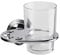 Croydex Westminster Chrome & Glass Toothbrush and Tumbler Holder