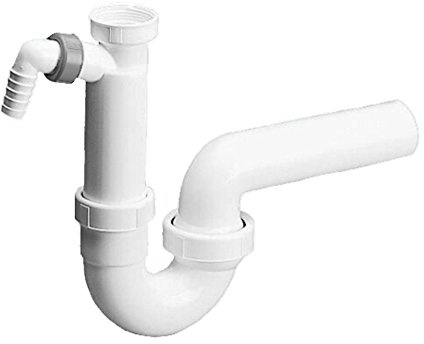 DALLMER Röhren-Siphon 100/1 SLRS, mit Rückflusssperre, 1 1/2 x DN 50, 022226