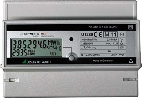 Gossen Metrawatt Wirkenergiezähler U1289-V014 3x230/400V 5(65) A Elektrizitätszähler 4012932122787