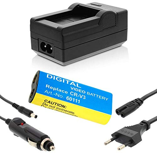 Nahas-Shop Akku + Ladegerät für Samsung Digimax A5, A50, A502, A503, A55W, A6, A7, V3, V4, V40, V4000, V5, V50, V6, V70, GX-1, GX-1L, GX-1S, CRV-3, RV3, CR-V3P, LB01, LB-01, SBP-1103