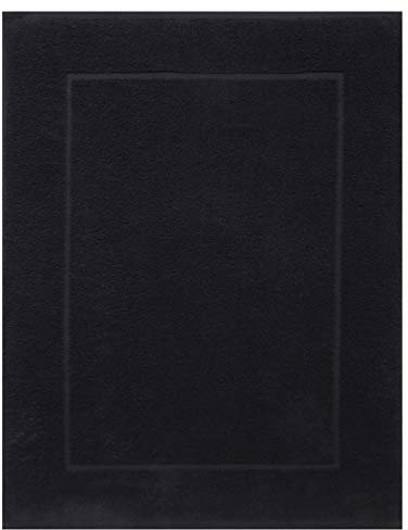 Betz Badvorleger Badematte Badteppich Duschvorleger Frottee Größe 50x70 cm Premium Qualität 650 g/m² Farbe schwarz