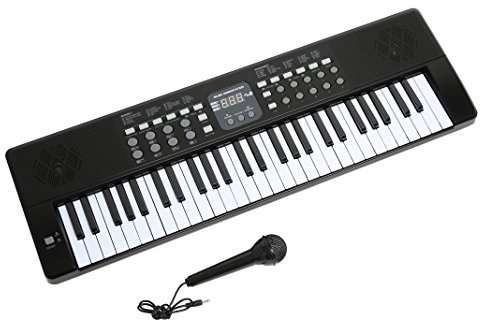 AXMAN LP5450 Keyboard incl. microphone and power supply connector, 54 keys, battery powered 6 x AA (power supply and batteries not included)