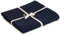Yoga Studio Unisex Yogamatte aus Bio-Baumwolle, Marineblau, 142 cm x 205 cm