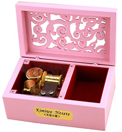 Youtang (TM Hollow Holz-Spieluhr mit 18 Noten zum Aufziehen, Mini-Spieluhr, Melodie: Frozen-Let it Go