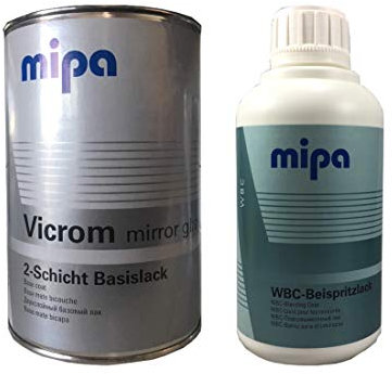 vicrom 'Mirror Glaze' Set - Chrom Effektlack Incl. Beispritzlack