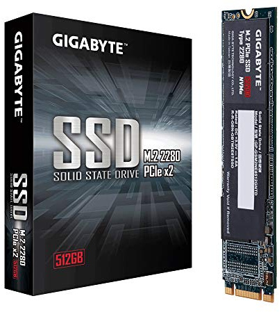 Gigabyte 512GB M.2 PCIe x2 NVMe SSD/Solid State Drive