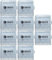 10x EWANTO Batteriebox/Akkubox zu Aufbewahrung von 4 STK. Mignon (AA) oder Micro (AAA) Batterien und Akkus transparent mit Logo