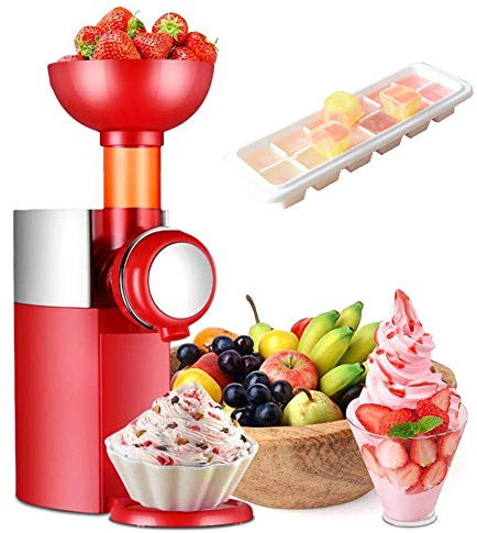 LTLCLZ Gelatiera Yogurtiera Naturale Frutta Gelati Senza Conservanti,con Vassoi per Cubetti di Ghiaccio,per Frutta Congelata Gelato allo Yogurt, Sorbetto